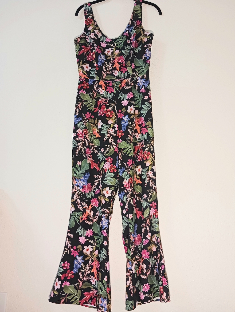 Gianni Bini Colorful Floral Wide-Leg Jumpsuit